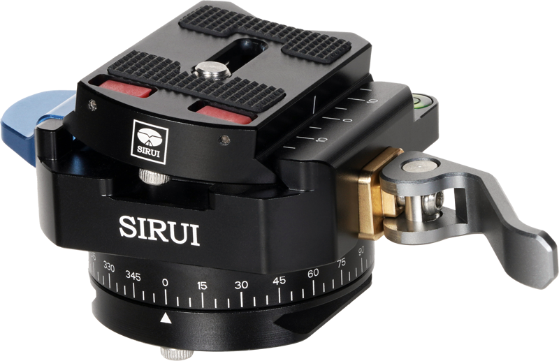 and have a Sirui design quick insert and detach system. It´s also includes a 360 degrees panorama base with ARCA-mount