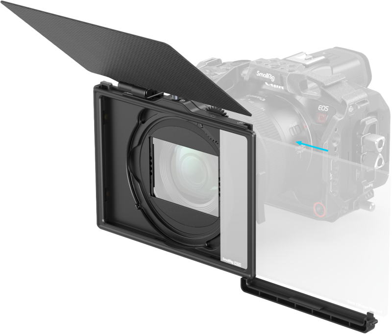 SMALLRIG 4409 Lite Matte Box with Adjustable Clamp