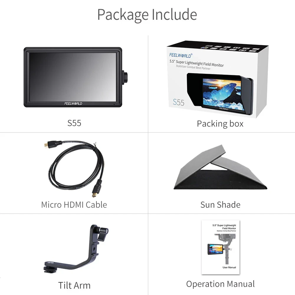 5.5" FEELWORLD Monitor S55 V3