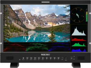 DC IN power input and V-mount battery plate so you can use it with battery or plug it into DC power. A series of camera auxiliary functions can help photographer to compose on-site and save post production time. This monitor can be mounted on wall through a VESA mount points in addition to a desktop stand.