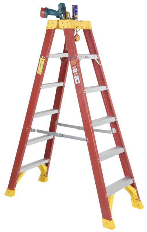 KUPO KFL-T6 Fiberglass ladder Double Sided  (180cm)
