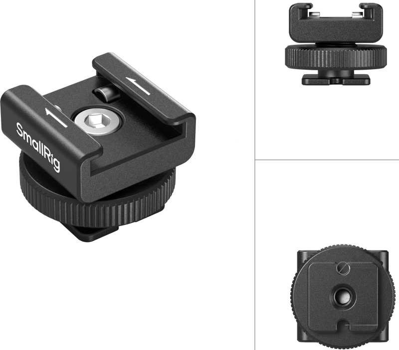 SMALLRIG 4822 Wireless Microphone Support with Cold Shoe Mount