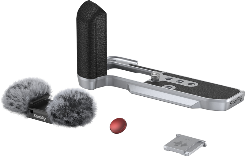 SMALLRIG 4875 L-Shape Mount Plate with Silicone Handle for FUJIFILM X-M5 Sliver