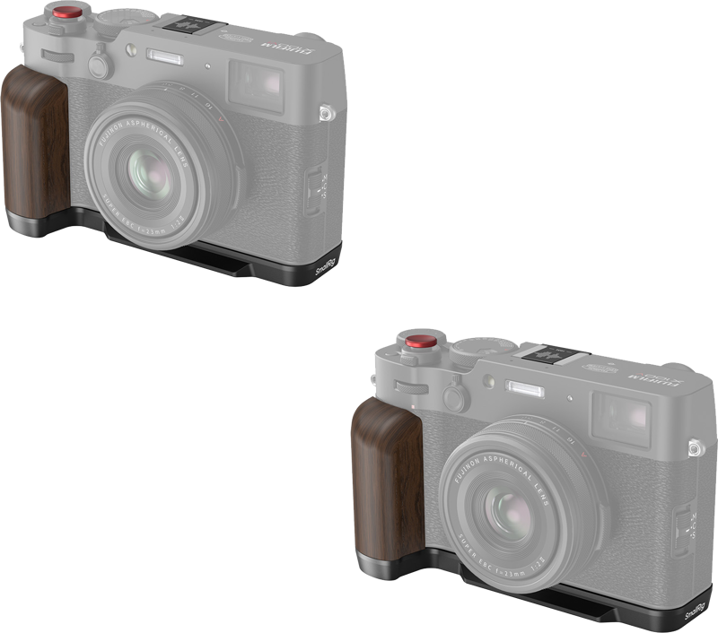 SMALLRIG 4805 Wooden L-Shape Grip for FUJIFILM X100VI / X100V Black