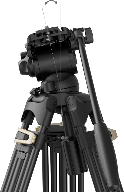 SMALLRIG 4686 Heavy-Duty Fluid Head Video Tripod Kit AD-01S