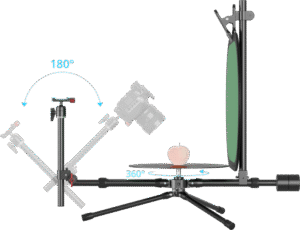 SMALLRIG 4807 Professional 12" 360° Photography Turntable