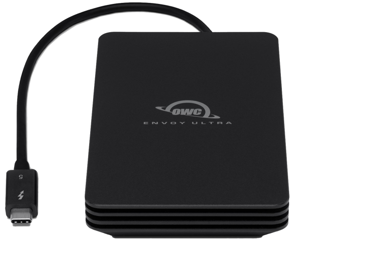 OWC Envoy Ultra Thunderbolt 5 with data rates over 6000MB/s on TB5, 2.0TB