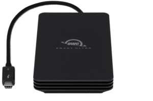OWC Envoy Ultra Thunderbolt 5 with data rates over 6000MB/s on TB5, 4.0TB