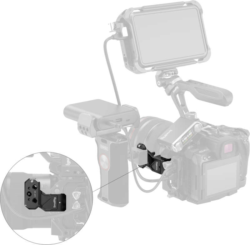 SMALLRIG 4458 Side Handle Extension Adapter Part with NATO Clamp