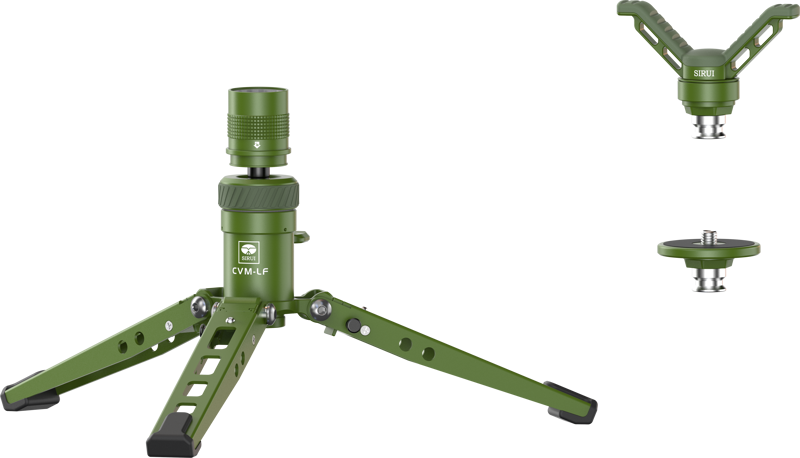 SIRUI Table Tripod / Low Angle Monopod Feet & V-Shape Gun Pedal Version Green