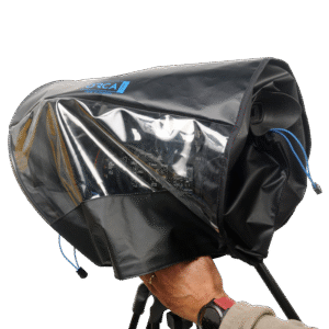 and other elements. It is easy to use and allows full operation of the camera controls and functions. It is made from a waterproof High-Density nylon fabric material with TPU &amp crystal-clear large window panels. The simple and easy to use design allows for easy installation and easy access to the camera controls while giving perfect monitor viewing at any angle. It slips quickly over the camera