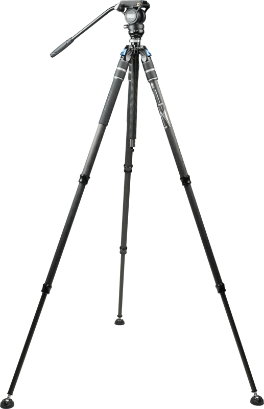 SIRUI One Step Height Adjustment Carbon Video Tripod Kit SVS60 + S3