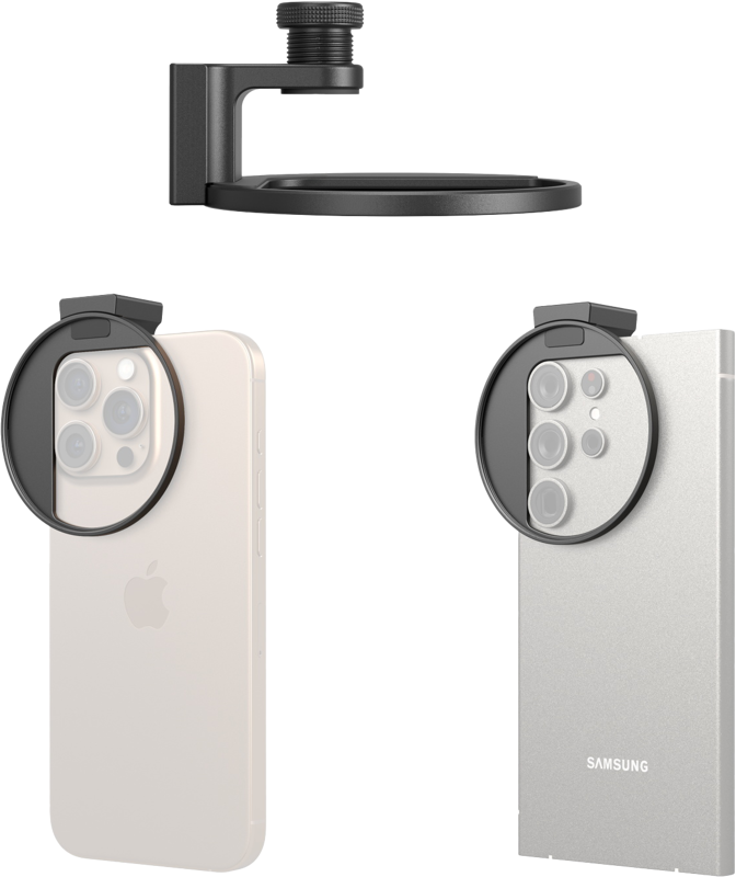 SMALLRIG 5203 Vibe P30 67mm Ring LED Video Light Universal Threaded Filter Adapter Kit