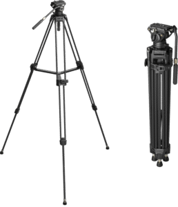 adopt a one-step locking system - operating a single lever lock can lock two sections of legs quickly. The tripod legs are made of carbon fiber