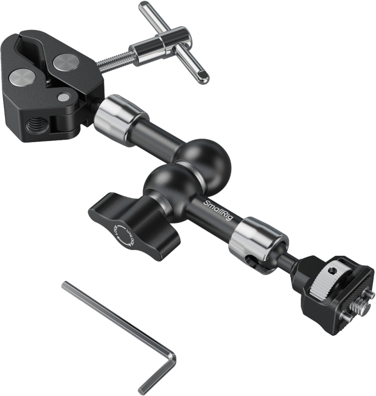 equipped with a knurled thumbscrew for easy tool-free fastening