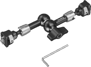 allowing for the attachment to crab-shaped clamps for mounting monitors