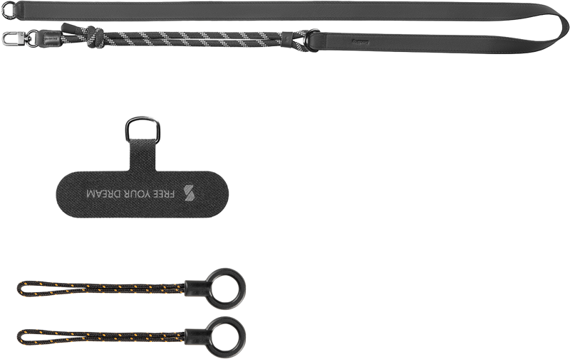 and eco-friendly phone lanyard with adjustable length to match different styles. Crafted from genuine leather and nylon rope