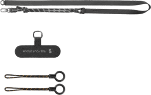 and eco-friendly phone lanyard with adjustable length to match different styles. Crafted from genuine leather and nylon rope