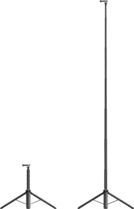 catering to diverse shooting needs. Equipped with a 1/4"-20 screw and an action camera mount adapter