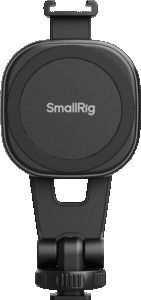 providing a strong and secure attachment for iPhones and other phones with a magnetic ring. The integrated cold shoe mount enables quick attachment of various accessories