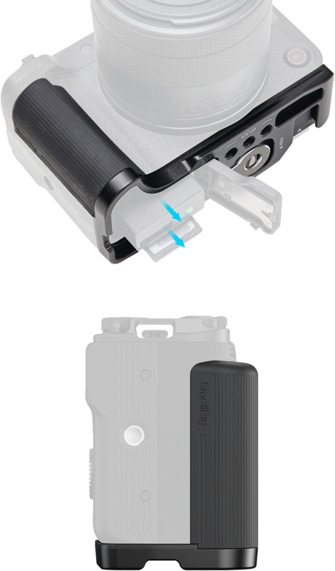 SMALLRIG 5429 L-Shaped Mount Plate with Handle for Canon EOS R50 V Black