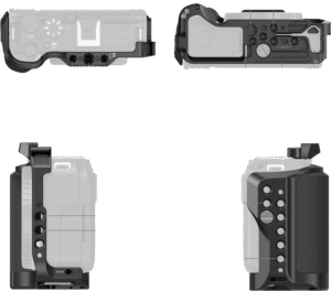 and optimized grip. Its full-cover construction protects the camera while providing extra mounting options for accessories.