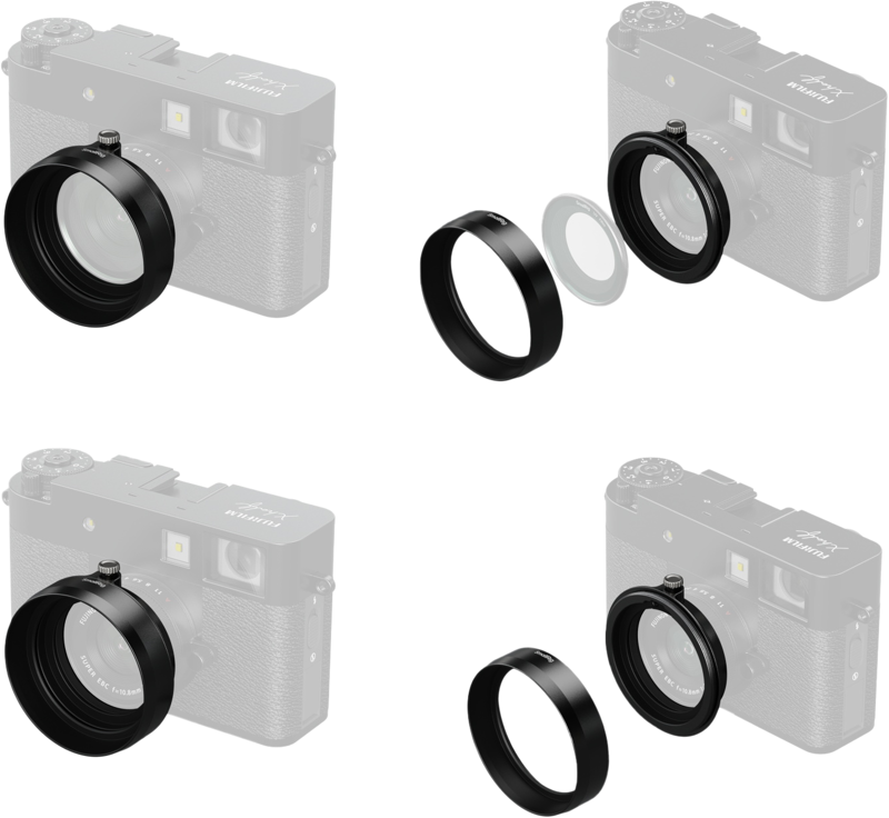 SMALLRIG 5215 Lens Hood for FUJIFILM X half Black