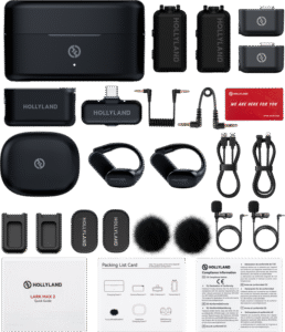HOLLYLAND LARK MAX 2 Ultimate Combo with OWS Monitor Earphone + Camera RX + USB-C RX