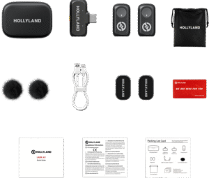 HOLLYLAND LARK A1 Duo with USB-C RX + Charging Case