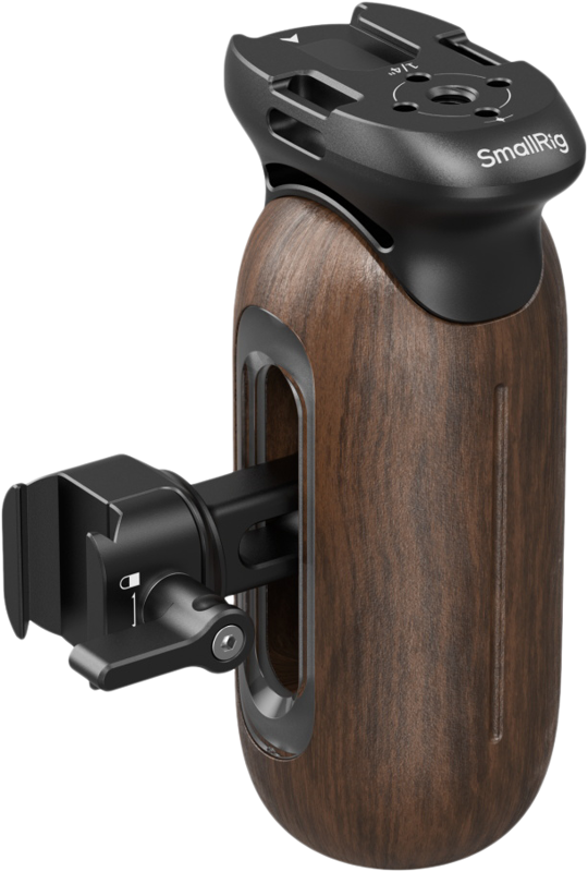 SMALLRIG 5161 ImageGrip Series Wooden Handle with NATO Clamp (Left Side)