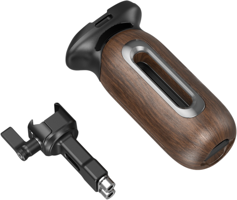 SMALLRIG 5161 ImageGrip Series Wooden Handle with NATO Clamp (Left Side)