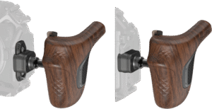 SMALLRIG 5161 ImageGrip Series Wooden Handle with NATO Clamp (Left Side)