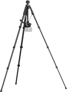 with an ergonomically shaped center column and legs to minimize storage size. The legs deploy quickly with flip locks and can support a load capacity of up to 5kg&nbsp and the included video head also supports loads of 5kg