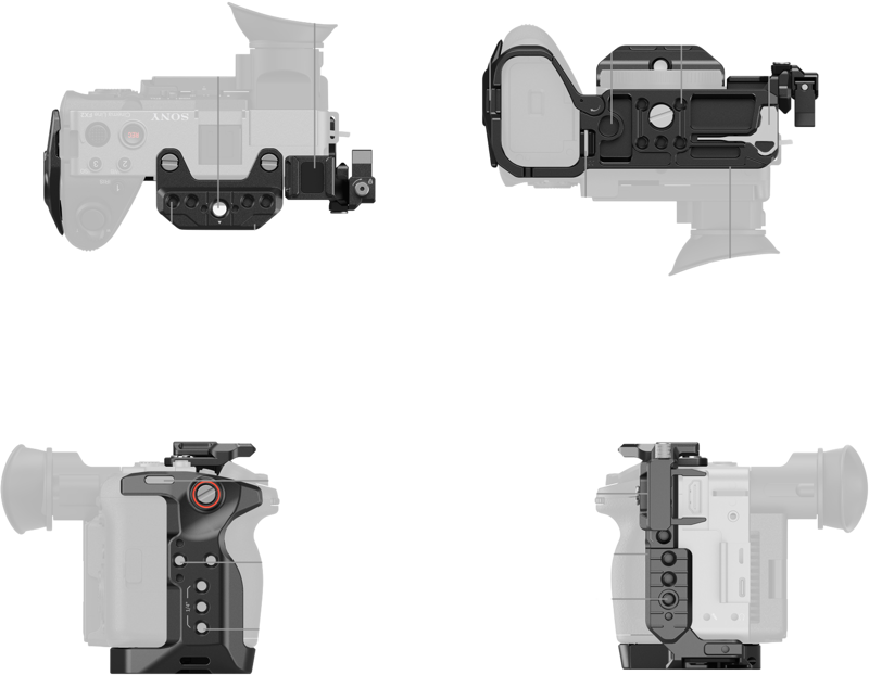 an XLR handle extension rig