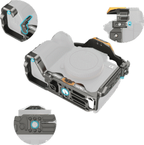 SMALLRIG 5518 HawkLock Quick Release Cage Kit for Sony A7R V/ A7 IV/ A7S III (Adv Ed) (Bumblebee)