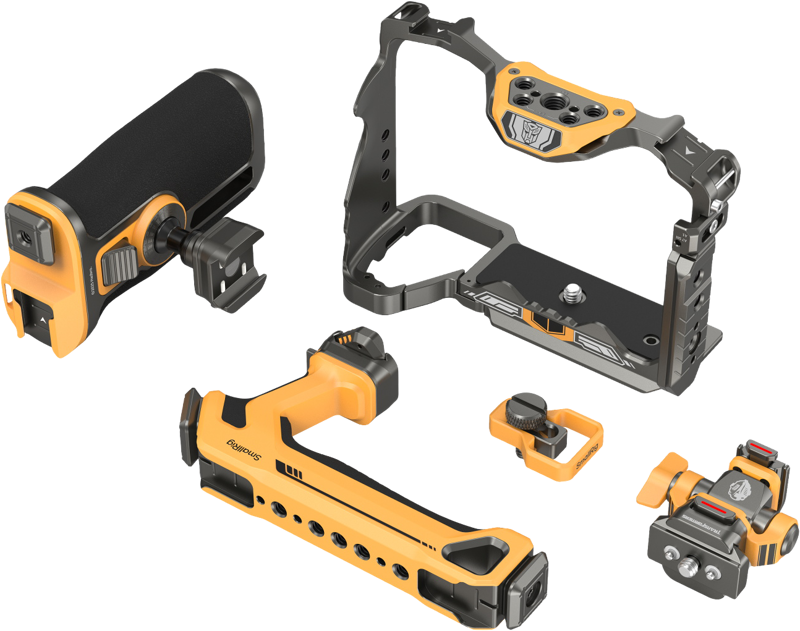 SMALLRIG 5518 HawkLock Quick Release Cage Kit for Sony A7R V/ A7 IV/ A7S III (Adv Ed) (Bumblebee)