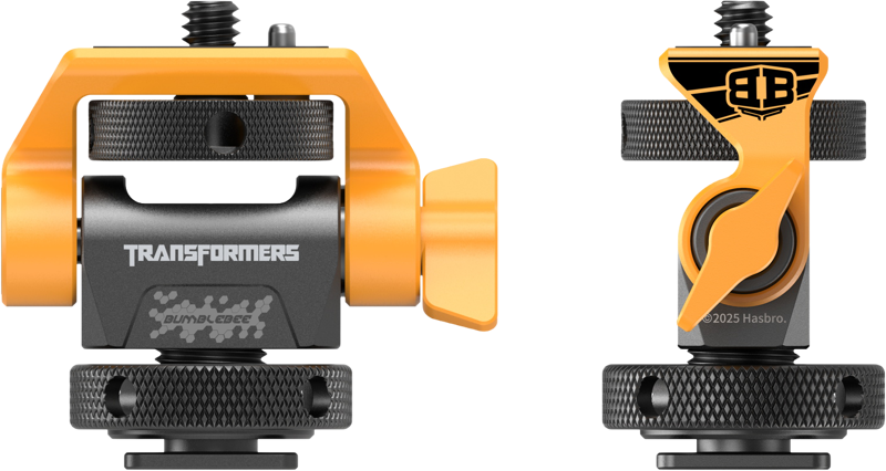 SMALLRIG 5519 Swivel and Tilt Adjustable Monitor Support with Cold Shoe（BumbleBee Edition）