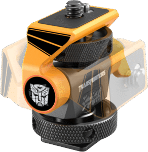 SMALLRIG 5519 Swivel and Tilt Adjustable Monitor Support with Cold Shoe（BumbleBee Edition）