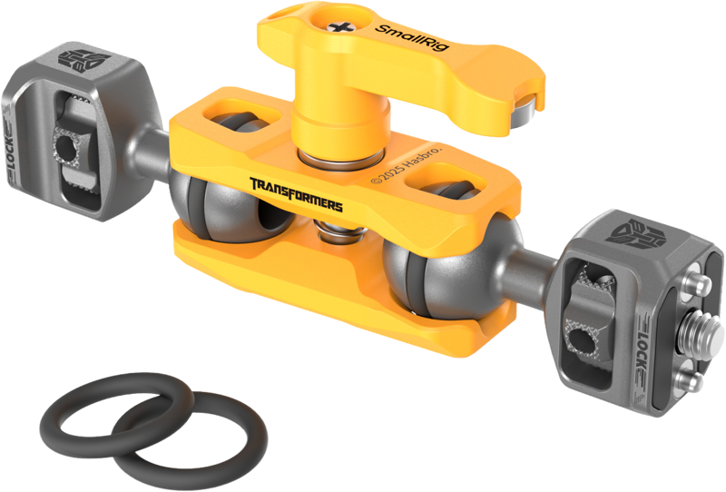 SMALLRIG 5522 Magic Arm Support with Dual Ball Heads 1/4”-20 Screws（BumbleBee Edition）