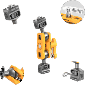SMALLRIG 5522 Magic Arm Support with Dual Ball Heads 1/4”-20 Screws（BumbleBee Edition）