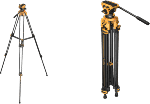 SMALLRIG 5523 Video Tripod with Heavy-Duty Fluid Head AD-01 (BumbleBee Edition）