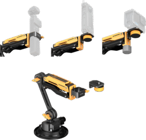 SMALLRIG 5528 mini Shock Absorber Arm for DJI Osmo Pocket 3 / GoPro HERO13 / Insta360 X4（BumbleBee)