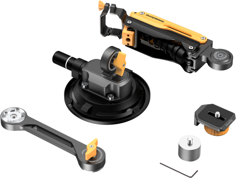 SMALLRIG 5528 mini Shock Absorber Arm for DJI Osmo Pocket 3 / GoPro HERO13 / Insta360 X4（BumbleBee)