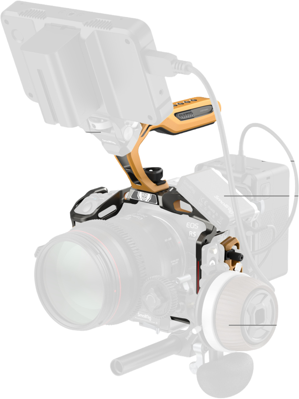 SMALLRIG 5608 Black Mamba Cage Kit for Canon EOS R5 Mark II (BumbleBee Edition)