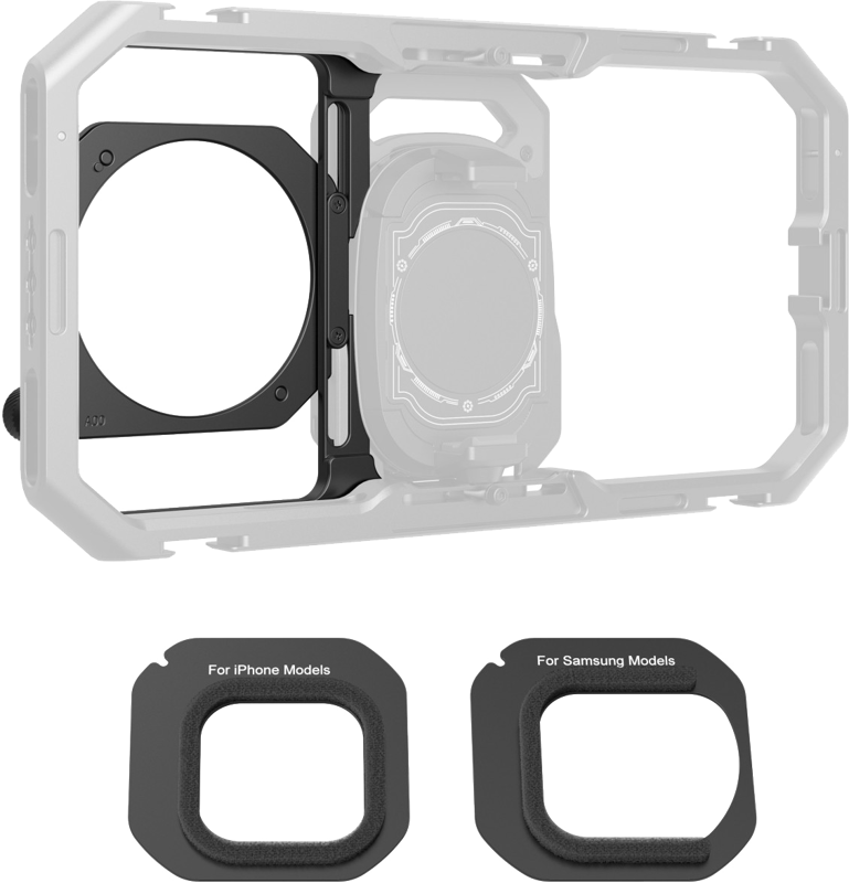 SMALLRIG 5277 67mm Threaded Filter Adapter with Detachable Sunhoods for Universal Phone Cage 4299