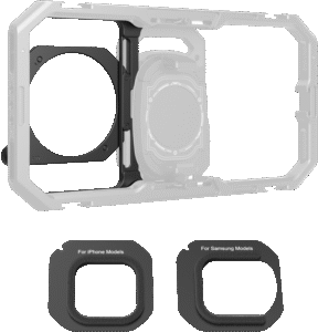 SMALLRIG 5277 67mm Threaded Filter Adapter with Detachable Sunhoods for Universal Phone Cage 4299