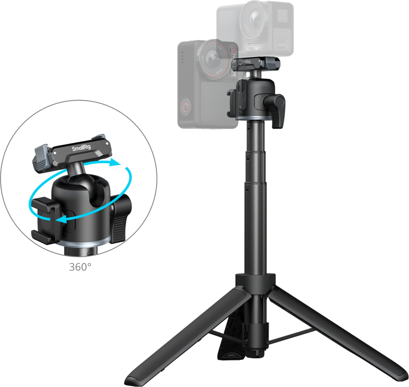 SMALLRIG 5435 Grip-Tripod for Action Cameras