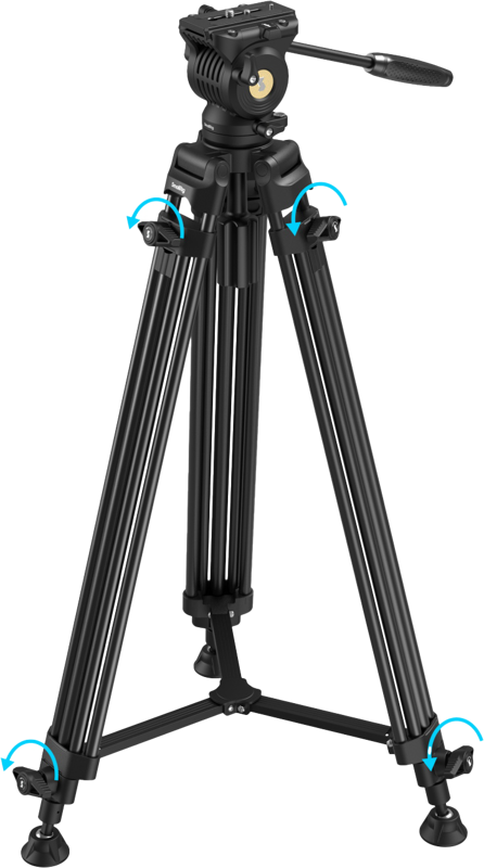SMALLRIG 5440 AD14 Heavy-Duty Aluminum Alloy Tripod