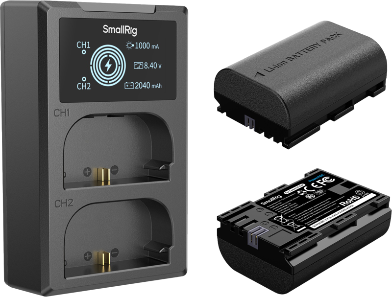 SMALLRIG 5409 Camera Battery and Charger Kit for Canon LP-E6P