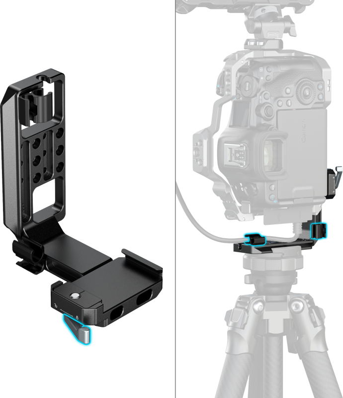 SMALLRIG 5594 Vertical Mount Plate for Cage with Arca-Type Plate